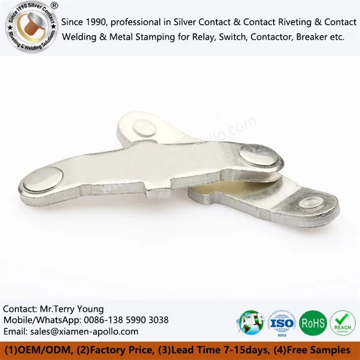 In-Die Riveting with Pure Silver Plate