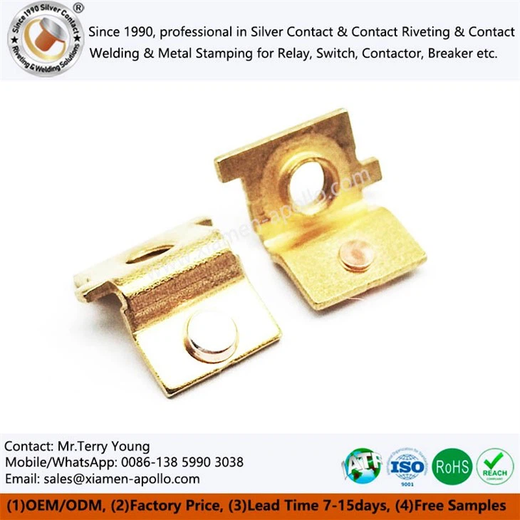 Silver Electrical Riveted Components