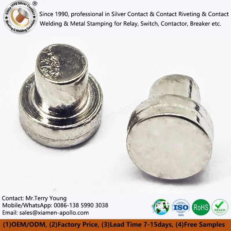 Bocina de cotxe Reblons de contacte de tungstè