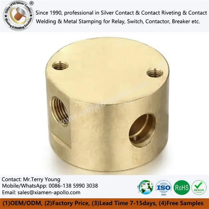 Components de fresat de llautó CNC