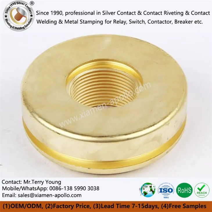 Peces de llautó de fresat CNC