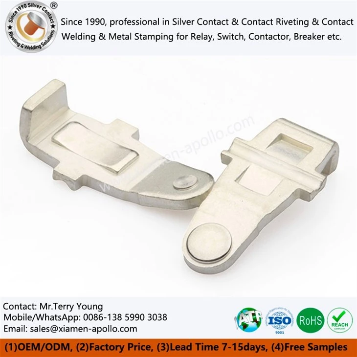 In-Die Riveting with Silver Plating for Switch Part