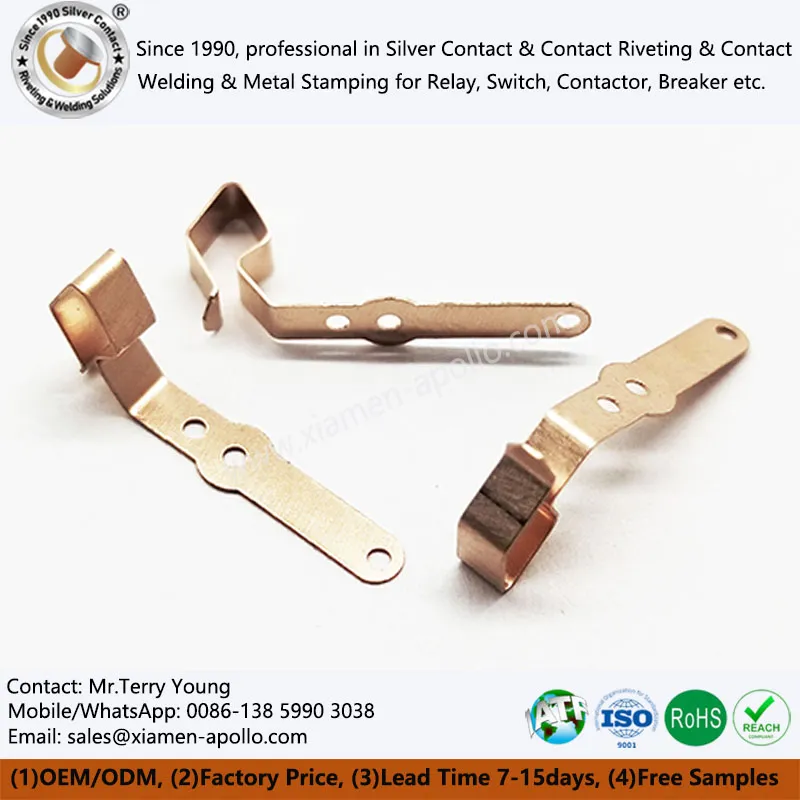 Components estampats de coure per a la presa d'interruptor