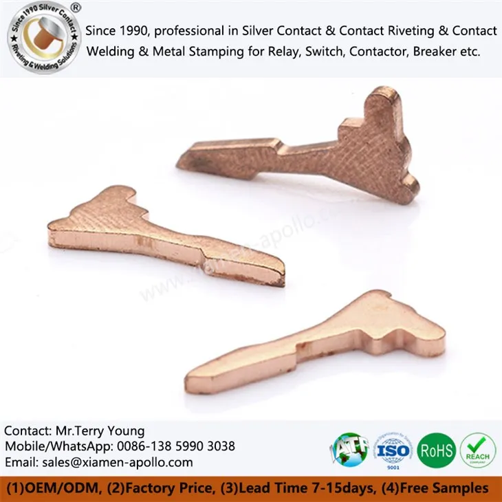 Components d’estampació de coure per a interruptors elèctrics