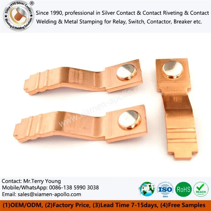 Brazed Composite Rivet Electrical Contacts