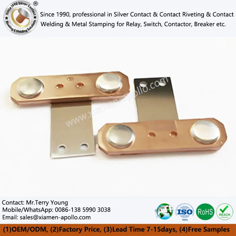 Rivet bimetàlic pla per a Relé fotovoltaic de circuit de corrent continu