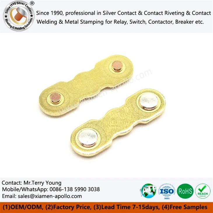 In-die Riveting Silver Contacts In-die Riveting Silver Contacts
