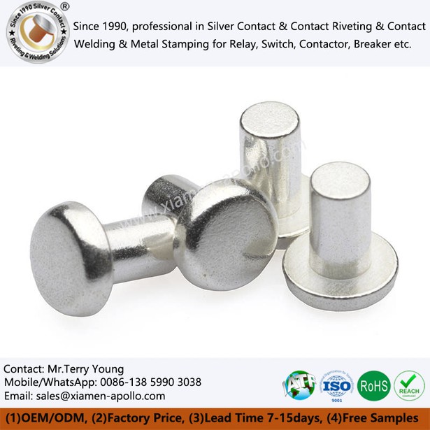 Silver Metal Electrical Contacts Silver Metal Electrical Contacts