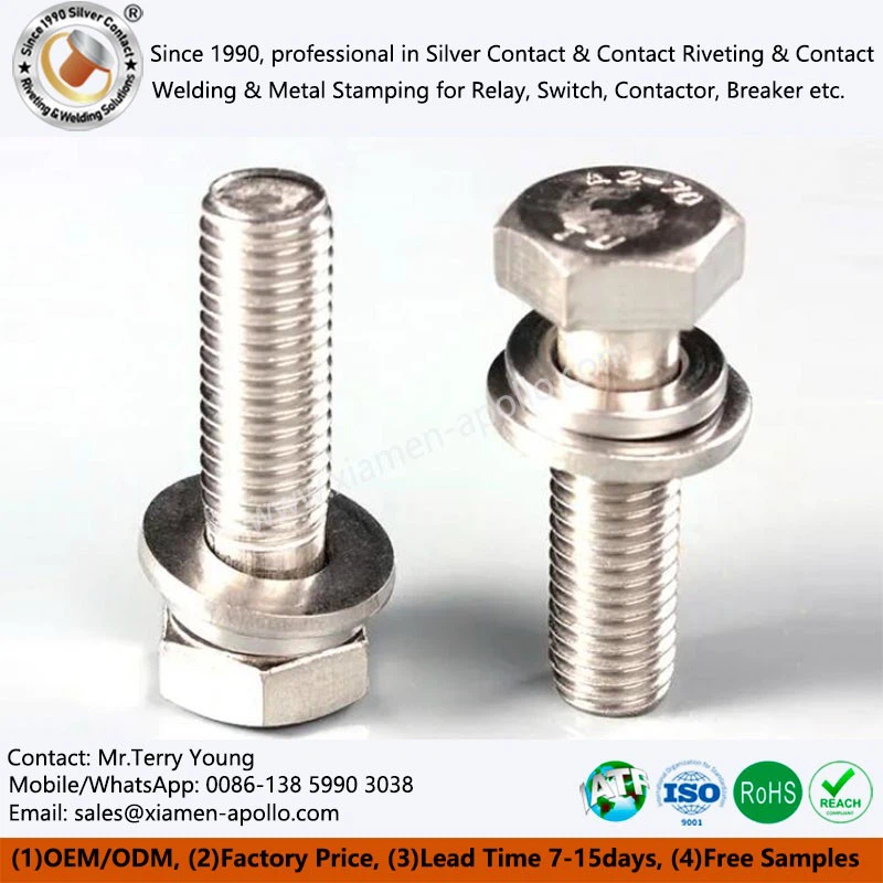 M10 304 Stainless Steel Hex Bolt Screw Nut Flat Washer Combination M10 304 Stainless Steel Hex Bolt Screw Nut Flat Washer Combination