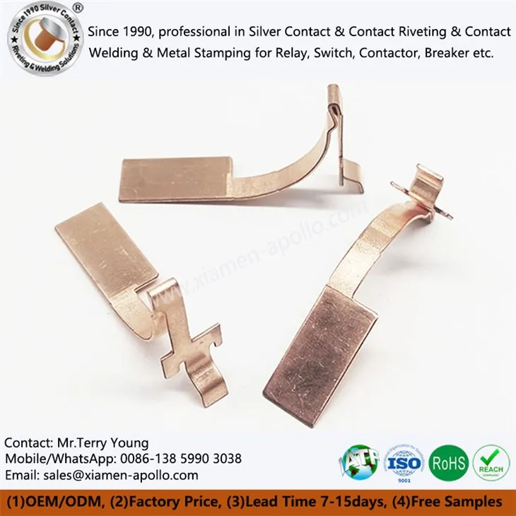 Parts estampades de coure metàl·lic