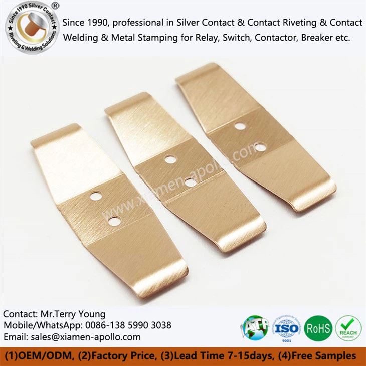 Peces de contacte de coure estampant metàl·lics