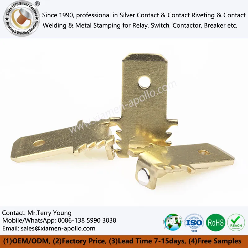 Electrical Contact Stamping Brass Parts Custom Electrical Contact Stamping Brass Parts Custom