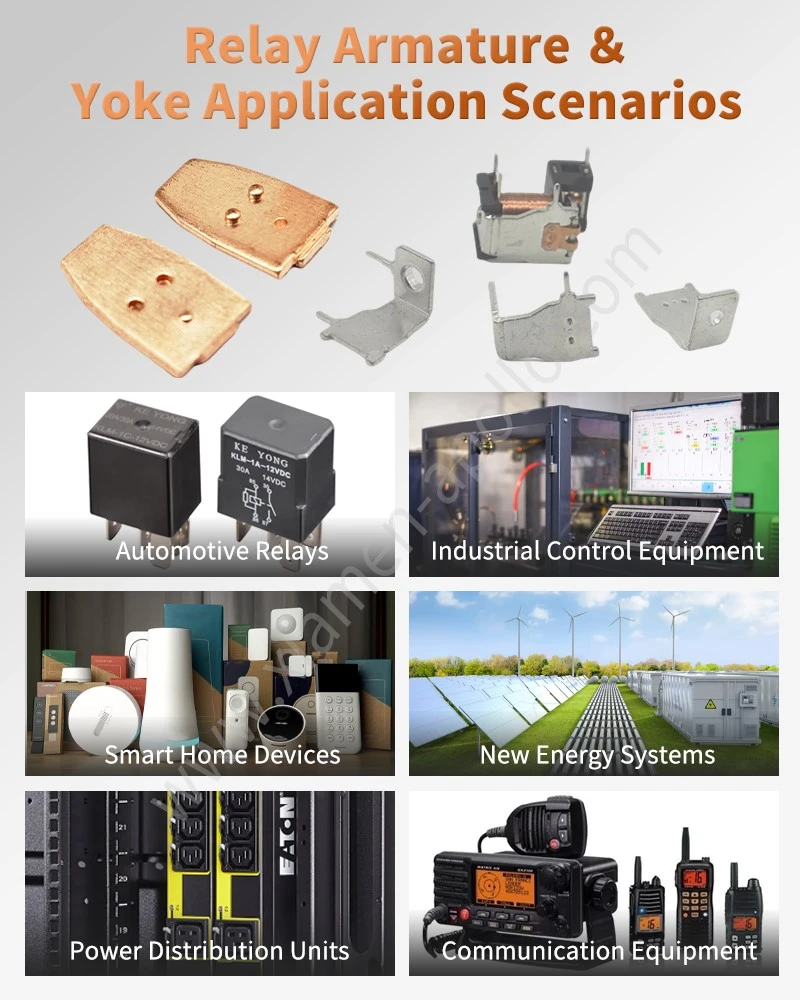 EV Relay Magnetic Armature and Yoke Application Scenarios EV Relay Magnetic Armature and Yoke Application Scenarios