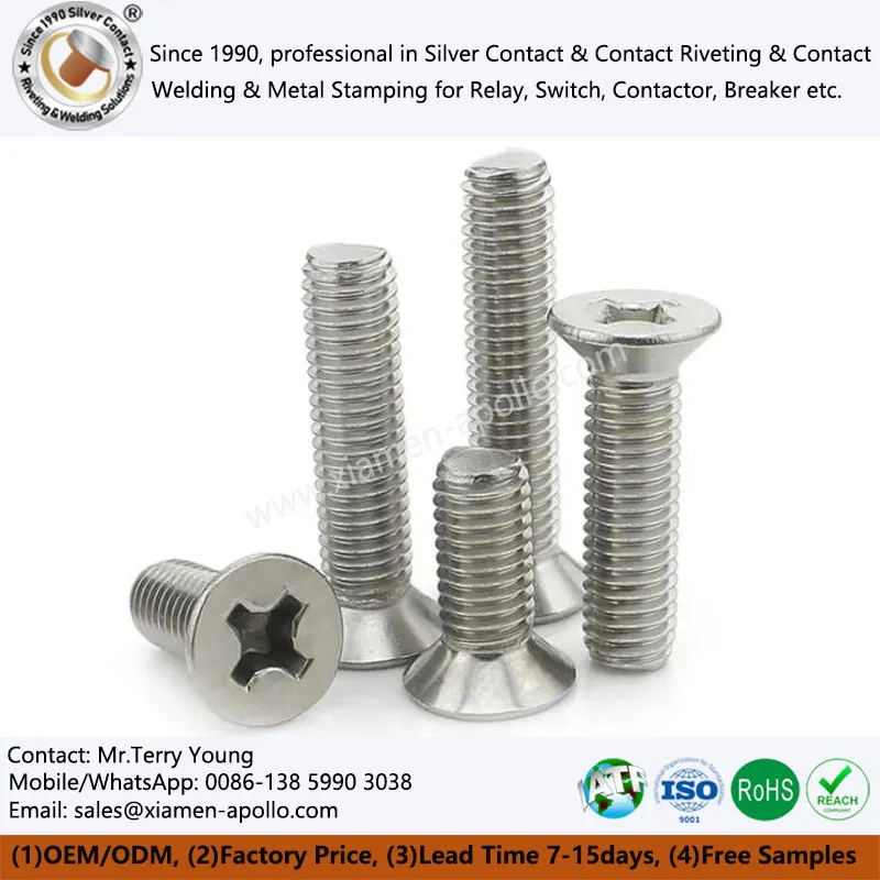 Cargols de xapa d'acer inoxidable