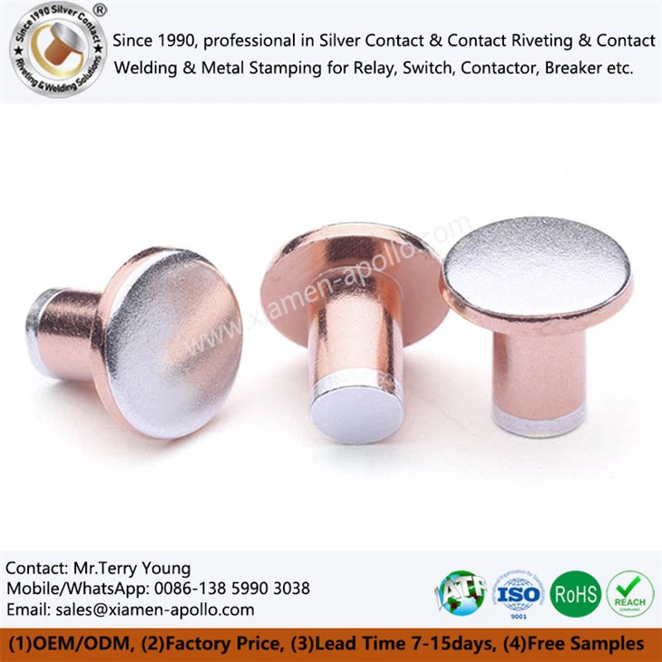 Contactes elèctrics tri-metalls