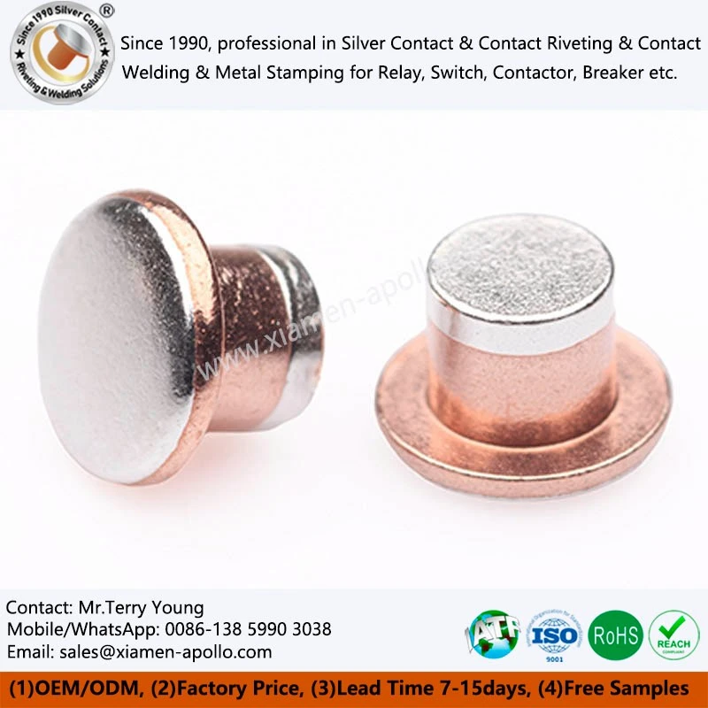 Trimetal Rivet Electrical Contact