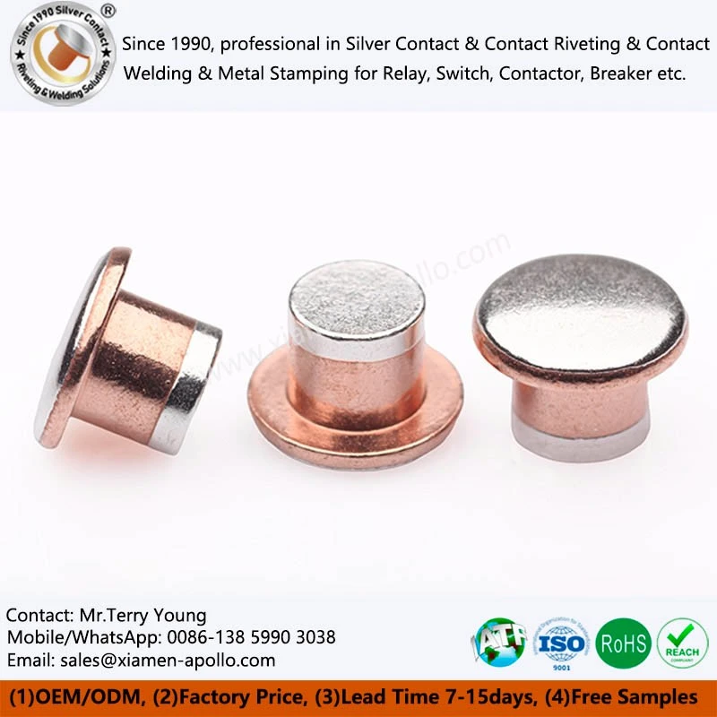 Tri Metal Contact Rivets Tri Metal Contact Rivets