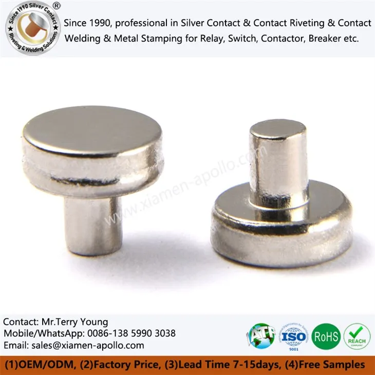 Tungsten Contacte Rivets per a Electric